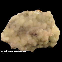 Mineral Specimen: Calcite variety: Sinters from Schmiedestollen dump, Wittichen, Schenkenzell, Black Forest, Baden-Wurttemberg, Germany Mineral Specimen: Calcite variety: Sinters from Schmiedestollen dump, Wittichen, Schenkenzell, Black Forest, Baden-Wurttemberg, Germany