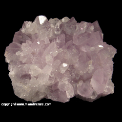 Mineral Specimen: Amethyst Coated with Druze Quartz from Guanajuato, Guanajuato, Mexico Mineral Specimen: Amethyst Coated with Druze Quartz from Guanajuato, Guanajuato, Mexico