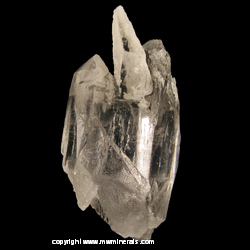 Mineral Specimen: Quartz Specimen with Unusual Parallel Conjoined Thin Crystals with Unidentified Inclusions from Minas Gerais, Brazil Mineral Specimen: Quartz Specimen with Unusual Parallel Conjoined Thin Crystals with Unidentified Inclusions from Minas Gerais, Brazil