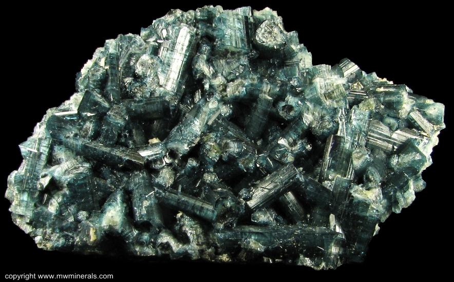 Mineral Specimen: Indicolite Tourmaline (Elbaite) from Karibib, Namibia
