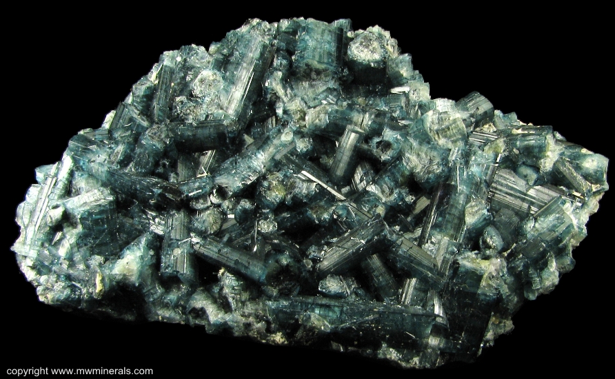 Mineral Specimen: Indicolite Tourmaline (Elbaite) from Karibib, Namibia