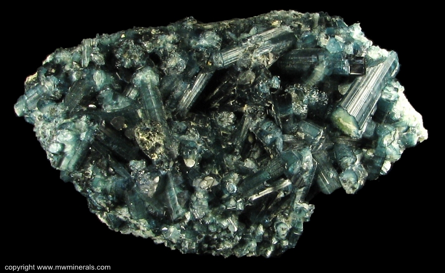 Mineral Specimen: Indicolite Tourmaline (Elbaite) from Karibib, Namibia