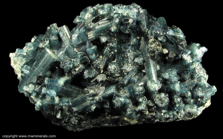 Mineral Specimen: Indicolite Tourmaline (Elbaite) from Karibib, Namibia