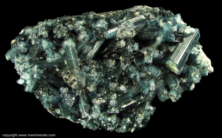 Mineral Specimen: Indicolite Tourmaline (Elbaite) from Karibib, Namibia