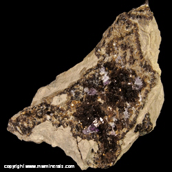 Minerals Specimen: Iridescent and Purple Fluorite from Auglaze Quarry, Defiance, Ohio, USA Minerals Specimen: Iridescent and Purple Fluorite from Auglaze Quarry, Defiance, Ohio, USA