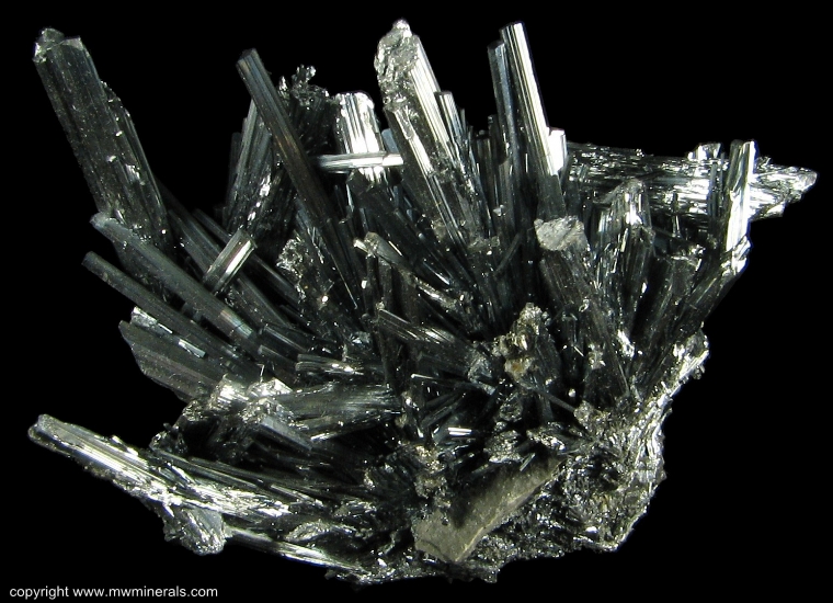 Mineral Specimen: Sitibnite Cluster from Wuling Mine, Qingjiang, Wuning County, Jiujiang Prefecture, Jiangxi Province, China