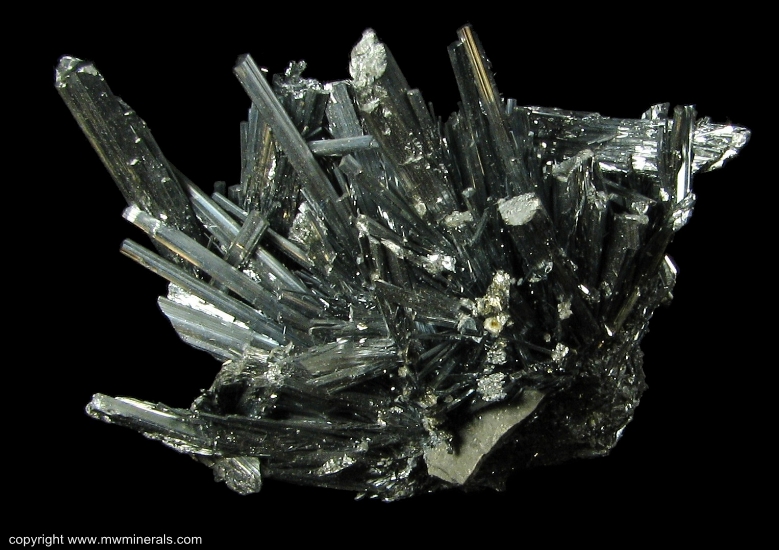 Mineral Specimen: Sitibnite Cluster from Wuling Mine, Qingjiang, Wuning County, Jiujiang Prefecture, Jiangxi Province, China