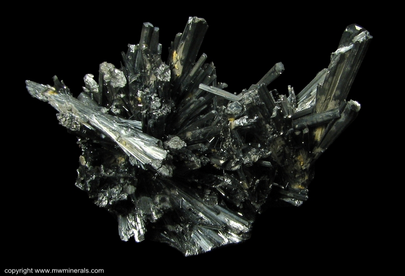 Mineral Specimen: Sitibnite Cluster from Wuling Mine, Qingjiang, Wuning County, Jiujiang Prefecture, Jiangxi Province, China