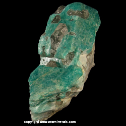 Mineral Specimen: Amazonite, Smoky Quartz from Konso, Southern Nations Nationalities and Peoples' Region, Ethiopia Mineral Specimen: Amazonite, Smoky Quartz from Konso, Southern Nations Nationalities and Peoples' Region, Ethiopia