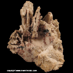 Mineral Specimen: Dolomite and Hematite on Barite from Egremont, West Cumberland Iron Field, Cumbria, England Mineral Specimen: Dolomite and Hematite on Barite from Egremont, West Cumberland Iron Field, Cumbria, England