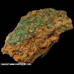 Mineral Specimen: Garnierite (Mix of Nickel Silicates likely containing Pecoraite) from Riddle Mine Riddle, Riddle District, Douglas Co., Oregon Mineral Specimen: Garnierite (Mix of Nickel Silicates likely containing Pecoraite) from Riddle Mine Riddle, Riddle District, Douglas Co., Oregon