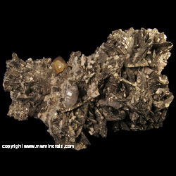 Mineral Specimen: Pyrite Pseudomorph after Marcasite, Double Terminated Calcite and Quartz Crystals, Dolomite from Nanisivik Mine, Nanisivik, Baffin Island, Nunavut Territory, Canada Mineral Specimen: Pyrite Pseudomorph after Marcasite, Double Terminated Calcite and Quartz Crystals, Dolomite from Nanisivik Mine, Nanisivik, Baffin Island, Nunavut Territory, Canada