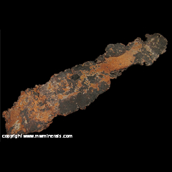 Minerals Specimen: Sheet Copper with Attached Nonesuch Shale from White Pine Mine, White Pine, Ontonagon Co.. Michigan Minerals Specimen: Sheet Copper with Attached Nonesuch Shale from White Pine Mine, White Pine, Ontonagon Co.. Michigan