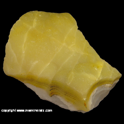 Minerals Specimen: Yellow Smithsonite with Greenockite and minor, porbable Scheelite from Wenshan, Yunan Province, China Minerals Specimen: Yellow Smithsonite with Greenockite and minor, porbable Scheelite from Wenshan, Yunan Province, China