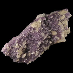 Mineral Specimen: Amethyst with Double Terminated Calcite from Guanajuato, Guanajuato, Mexico Mineral Specimen: Amethyst with Double Terminated Calcite from Guanajuato, Guanajuato, Mexico