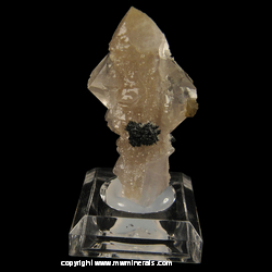 Minerals Specimen: Ilvaite, Andradite Garnet on Two Generations of Quartz from Bor Pit (Boron Pit), Dal'negorsk B deposit, Dal'negorsk, Primorskiy Kray, Far-Eastern Region, Russia