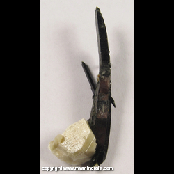 Mineral Specimen: Curved Aegirine with Microcline and Smoky Quartz from Mt. Malosa, Zomba, Malawi Mineral Specimen: Curved Aegirine with Microcline and Smoky Quartz from Mt. Malosa, Zomba, Malawi