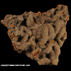 Mineral Specimen: Smithsonite Pseudomorh after Dolomite from Monte Cristo Mine, Rush, Rush Creek District, Marion Co., Arkansas Mineral Specimen: Smithsonite Pseudomorh after Dolomite from Monte Cristo Mine, Rush, Rush Creek District, Marion Co., Arkansas