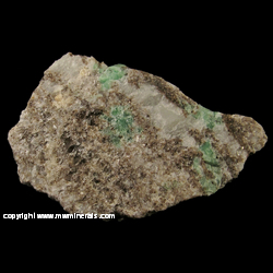 Mineral Specimen: Emerald, Scheelite, Quartz from Wenshan, Yunan Province, China Mineral Specimen: Emerald, Scheelite, Quartz from Wenshan, Yunan Province, China