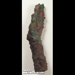 Mineral Specimen: Iridescent Turgite Stalactite (mix of Goethite and Hematite) from Graves Mountain, Lincoln Co., Georgia Mineral Specimen: Iridescent Turgite Stalactite (mix of Goethite and Hematite) from Graves Mountain, Lincoln Co., Georgia