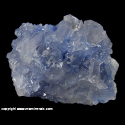 Minerals Specimen: Dumortierite Included in Quartz from Vaca Morta quarry, Serra da Vereda, Boquira, Bahia, Brazil Minerals Specimen: Dumortierite Included in Quartz from Vaca Morta quarry, Serra da Vereda, Boquira, Bahia, Brazil