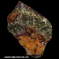 Mineral Specimen: Olivenite from Wheal Gorland, St Day, Redruth, St Day CP, Cornwall, England Mineral Specimen: Olivenite from Wheal Gorland, St Day, Redruth, St Day CP, Cornwall, England
