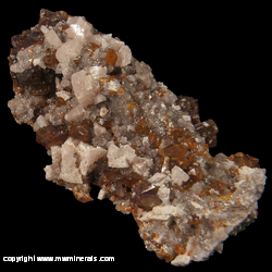 Minerals Specimen: Sphalerite, Dolomite, Quartz, Chalcopyrite from Philadelphia Mine, Rush, Rush Creek District, Marion Co., Arkansas Minerals Specimen: Sphalerite, Dolomite, Quartz, Chalcopyrite from Philadelphia Mine, Rush, Rush Creek District, Marion Co., Arkansas