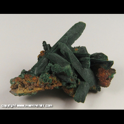 Mineral Specimen: Malachite Pseudomorph after Azurite from Sacramento pit, Sacramento Hill, Bisbee, Warren District, Mule Mts, Cochise Co., Arizona Mineral Specimen: Malachite Pseudomorph after Azurite from Sacramento pit, Sacramento Hill, Bisbee, Warren District, Mule Mts, Cochise Co., Arizona