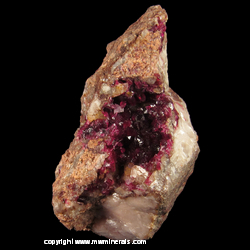 Mineral Specimen: Roselite-Wendwilsonite, Dolomite from Bou Azer District, Tazenakht, Ouarzazate Prov., Morocco Mineral Specimen: Roselite-Wendwilsonite, Dolomite from Bou Azer District, Tazenakht, Ouarzazate Prov., Morocco