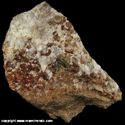 Mineral Specimen: Andradite Garnet,Calcite, Epidote, Smoky Quartz from Aeroplane Mine, Tungsten Hills, West Bishop, Bishop Dist., Inyo Co., California