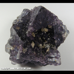 Mineral Specimen: Fluorite, Calcite, Chalcopyrite, Quartz, Sphalerite from Hardin Co., Illinois Mineral Specimen: Fluorite, Calcite, Chalcopyrite, Quartz, Sphalerite from Hardin Co., Illinois