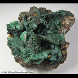 Mineral Specimen: Malachite Pseudomorph after Azurite, Secondary Growth Malachite from Sacramento pit, Sacramento Hill, Bisbee, Warren District, Mule Mts, Cochise Co., Arizona Mineral Specimen: Malachite Pseudomorph after Azurite, Secondary Growth Malachite from Sacramento pit, Sacramento Hill, Bisbee, Warren District, Mule Mts, Cochise Co., Arizona