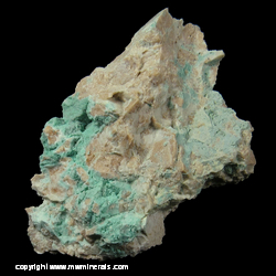 Mineral Specimen: Agardite, Chrysocolla from Katharina I Mine, Imsbach, Winnweiler, Palatinate, Rhineland-Palatinate, Germany Mineral Specimen: Agardite, Chrysocolla from Katharina I Mine, Imsbach, Winnweiler, Palatinate, Rhineland-Palatinate, Germany
