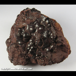 Mineral Specimen: Botryoidal Hematite from Beckermet Mine, Egremont, West Cumberland, Cumbria, England