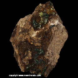 Mineral Specimen: Fluorescent Hyaline Opal with Included Uranium Compounds from Mina el Padre (Mina Esperanza), Mapimi, Durango, Mexico