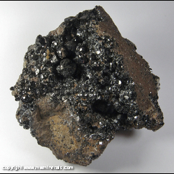 Minerals Specimen: Sphalerite Partialy Coated with Druze Quartz from Smallcleugh Mine, Nenthead, Alston Moor District, Cumbria, England Minerals Specimen: Sphalerite Partialy Coated with Druze Quartz from Smallcleugh Mine, Nenthead, Alston Moor District, Cumbria, England