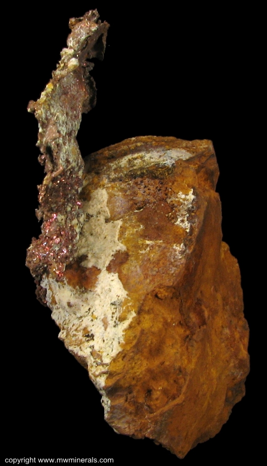 Mineral Specimen: Copper Attached to Host Rock from Cheng Men Shan  Deposit, Jiurui Mining District, Jiujiang County, Jiujiang Prefecture, Jiangxi Province, China