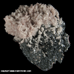 Minerals Specimen: Quartz with Included Hematite, Specular Hematite on Reniform Hematite from Egremont, West Cumberland Iron Field, Cumbria, England Minerals Specimen: Quartz with Included Hematite, Specular Hematite on Reniform Hematite from Egremont, West Cumberland Iron Field, Cumbria, England
