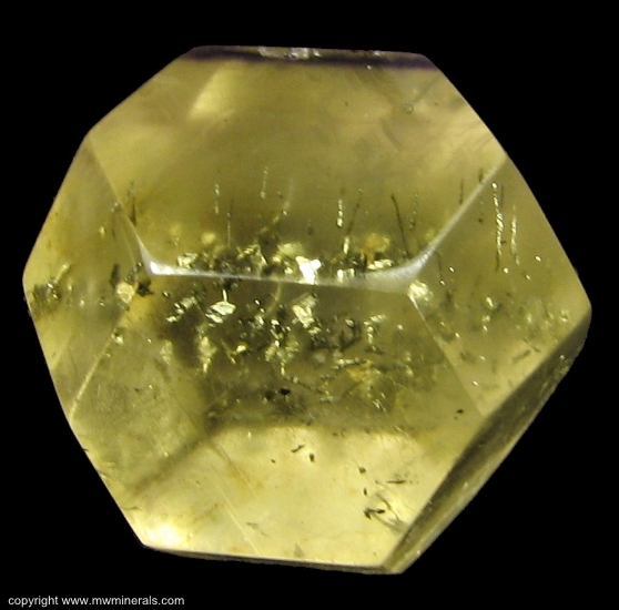 Mineral Specimen: Polished Fluorite with Chalcopyrite Inclusions from Cave-In-Rock, Hardin County, Illinois