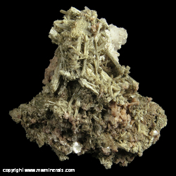 Minerals Specimen: Elpidite, Manganoan Calcite from Poudrette Quarry, Mont Saint-Hilaire, Rouville RCM, Monteregie, Quebec, Canada