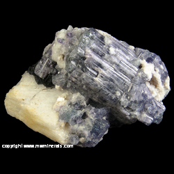 Minerals Specimen: Bicolor Fluorapatite, Albite from Golconda district, Governador Valadares, Doce valley, Minas Gerais, Brazil