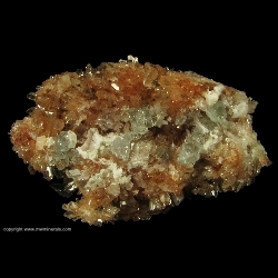 Minerals Specimen: Fluorite on Creedite from Mina Navidad, Abasolo, Durango, Mexico