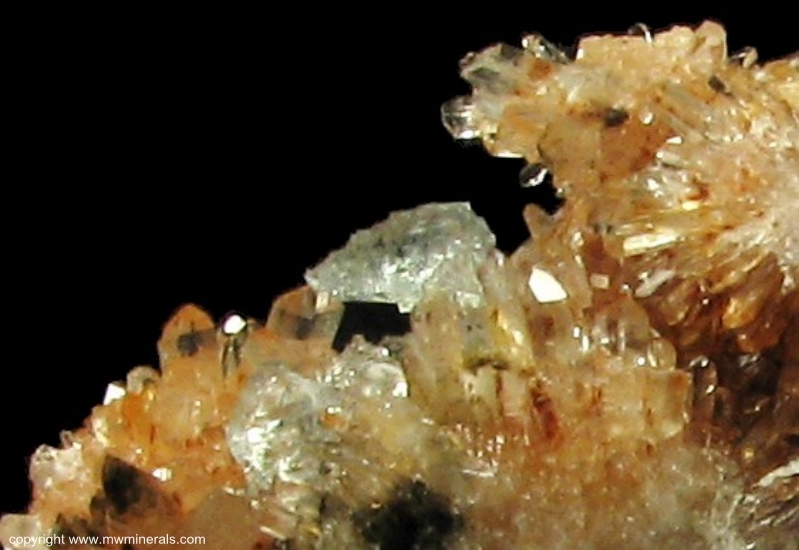 Mineral Specimen: Fluorite on Creedite from Mina Navidad, Abasolo, Durango, Mexico