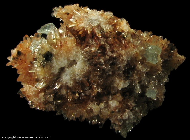 Mineral Specimen: Fluorite on Creedite from Mina Navidad, Abasolo, Durango, Mexico