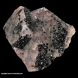 Mineral Specimen: Sphalerite on Fluorite from Alston Moor District, North Pennines, Cumberland, Cumbria, England; 1939