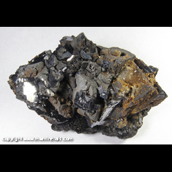 Mineral Specimen: Galena, Siderite, Sphalerite, Pyrite from Empire District, Clear Creek, Colorado Mineral Specimen: Galena, Siderite, Sphalerite, Pyrite from Empire District, Clear Creek, Colorado