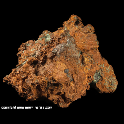 Mineral Specimen: Silver on Copper Halfbreed from Champion Mine, Painesdale, Houghton Co., Michigan Mineral Specimen: Silver on Copper Halfbreed from Champion Mine, Painesdale, Houghton Co., Michigan