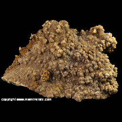 Minerals Specimen: Vanandinite variety: Endlichite (Arsenian), Descloizite, Calcite from Santa Eulalia District, Mun. de Aquiles Serdan, Chihuahua, Mexico Minerals Specimen: Vanandinite variety: Endlichite (Arsenian), Descloizite, Calcite from Santa Eulalia District, Mun. de Aquiles Serdan, Chihuahua, Mexico
