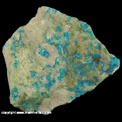 Mineral Specimen: Tyrolite from Majuba Hill Mine, Pershing Co., Nevada Mineral Specimen: Tyrolite from Majuba Hill Mine, Pershing Co., Nevada