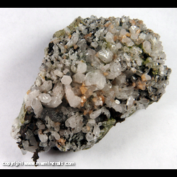 Mineral Specimen: Quartz Crystals, Native Copper, Epidote, Other Unidentfied Species from Phoenix Mine, Keweenaw County, Michigan, USA Mineral Specimen: Quartz Crystals, Native Copper, Epidote, Other Unidentfied Species from Phoenix Mine, Keweenaw County, Michigan, USA